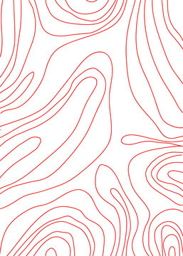 Red Grooves Lines Background 