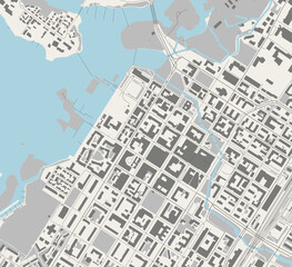map of the city of Oulu, Finland - 548458104