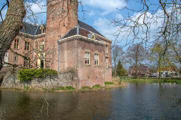 Fototapeta na wymiar Castle At Loenersloot The Netherlands 2019
