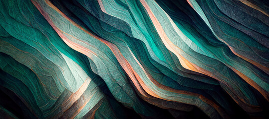 Vibrant teal colors abstract wallpaper design