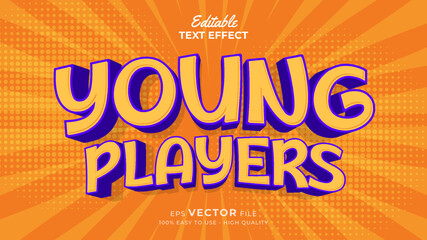 Editable text style effect - sports text effects style illustration