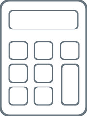 Calculator icon. Savings and financial signs are isolated on white. Trendy Flat style for graphic design, Web site, UI. EPS 8. Calculation icon