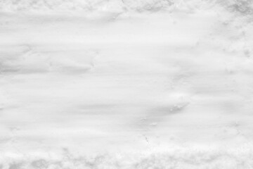 White snow texture background high angle view