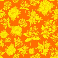 Keuken spatwand met foto Watercolor seamless pattern with flowers. Vintage floral pattern. Flower seamless pattern. Botanical art. Floral botanical collection. Wedding floral set. Watercolor botanical design.  © Natallia Novik