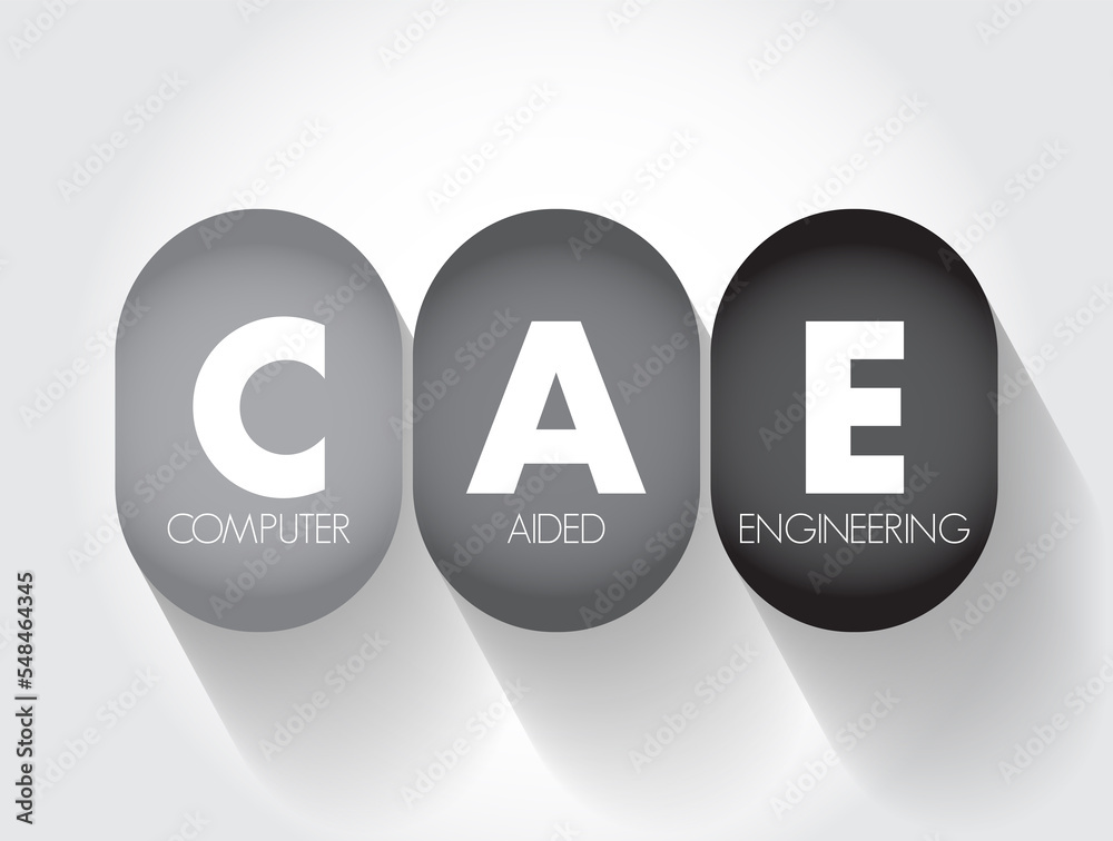 Poster cae - computer aided engineering is the broad usage of computer software to aid in engineering analy