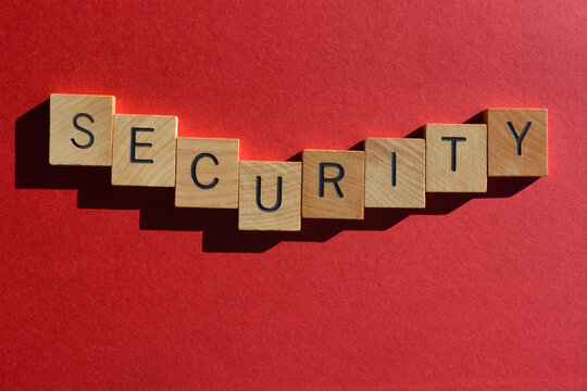 Security, word as banner headline