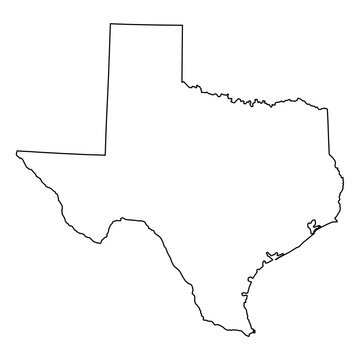 recommend clip art: Texas map shape, united states of america. Flat concept icon symbol vector illustration
