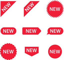 Stickers for New Arrival shop product tags, new labels or sale badges and banners vector sticker icons templates.