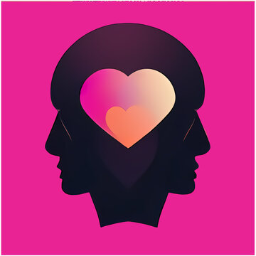 gedanken, liebe, kopf, paar, trennung, zusammen,