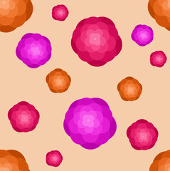 illustration of seamless pattern red rose . template for printing on postcards, signboards, poster, holiday, tablecloth, clothing.