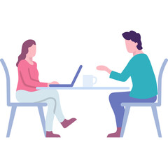 Office work icon vector business team at workplace