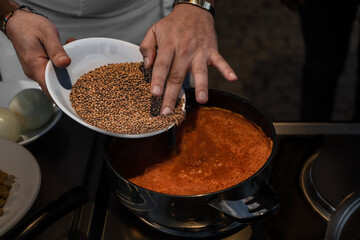 Cooking Pirpirim (purslane) meal1
Pirpirim meal or soup made of lentil, chickpea, cowpea, purslane...