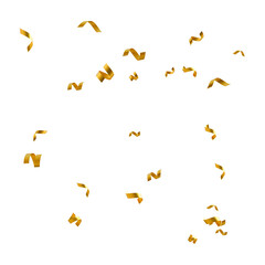 Floating gold confetti
