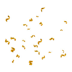 Floating gold confetti