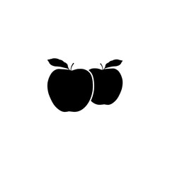 Apple fruit icon.