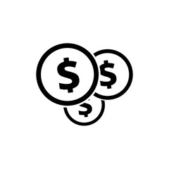 Dollar Coin. Money coin icon