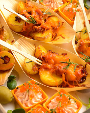 Mini Potatoes Baked For Catering