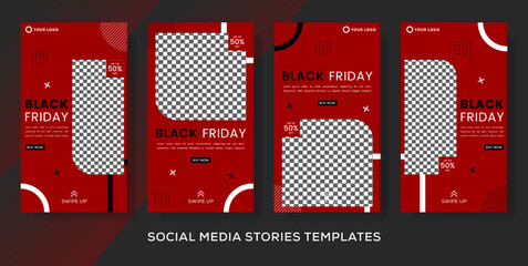 stories banner post for black friday fashion sale.premium vector