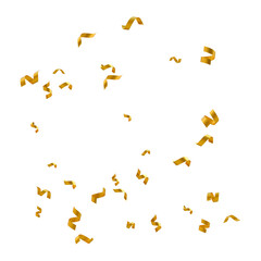Floating gold confetti