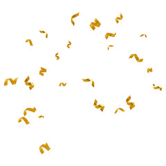 Fototapeta premium Floating gold confetti
