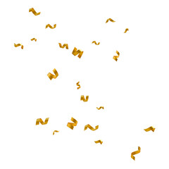 Floating gold confetti