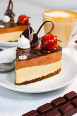 chocolate cake with cherry