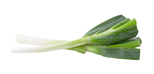 Green onion isolated on transparent png