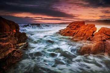 Bermagui rocky coastline