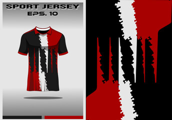 Textured sport jersey template design