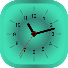 Simple vector clock with gradient colors