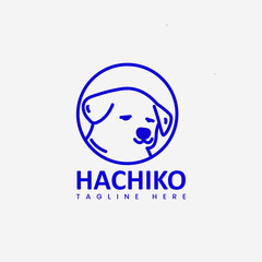 Hachiko dog logo design