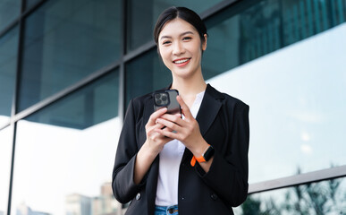 Portrait of a beautiful young Asian businesswoman at the company