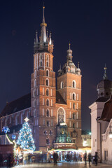 Fototapeta na wymiar Cracow Christmas Market
