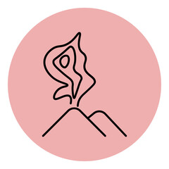  volcano eruption icon