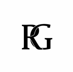 Fototapeta rg gr r g initial letter logo isolated on white background obraz