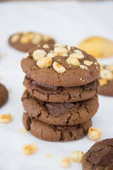 chocolate chip cookies on a plate