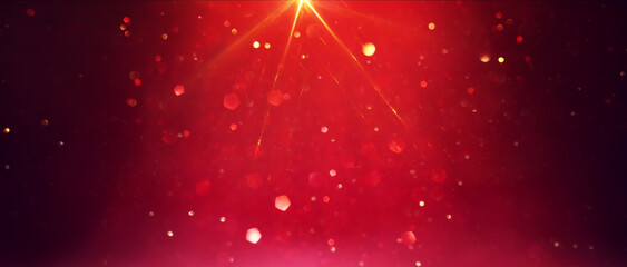 background of abstract red, gold and black glitter lights. defocused - obrazy, fototapety, plakaty
