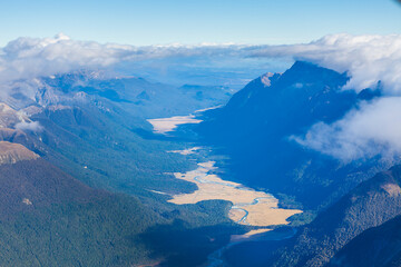  Fiordland National Park landscape from the Airplane