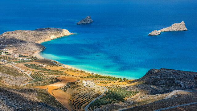 CRETE ISLAND, GREECE. Xerokambos beach.