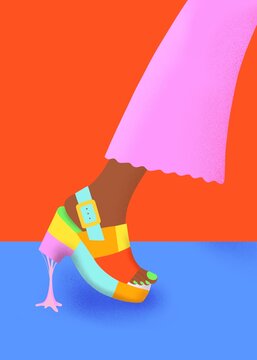 Bubble Gum Shoe