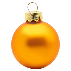 single orange christmas tree ball