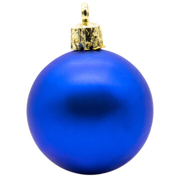 single blue christmas tree ball