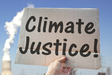 Motto, demand, climate justice!