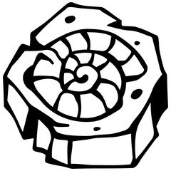 Shell fossil © maxicons