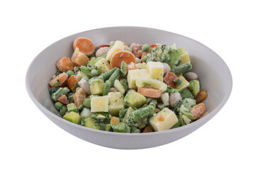 Frozen chopped vegetables