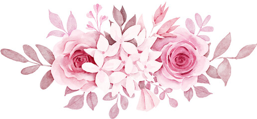 Obraz na płótnie Canvas Flower arrangement of hydrangea and pink rose