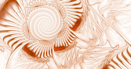 Abstract shapes from fractal textures. Frsctal art.