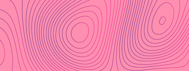 Colorful map line of topography. Abstract topographic contours map background. Topography lines and circles background. Topographic map and place for texture.  Abstract vector illustration.