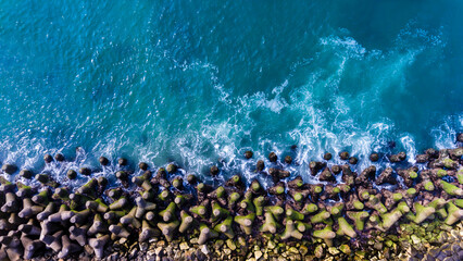 Fototapeta na wymiar Abstract Aerial view of the sea 