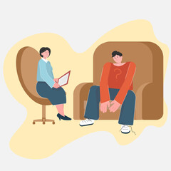 at the psychologist's office